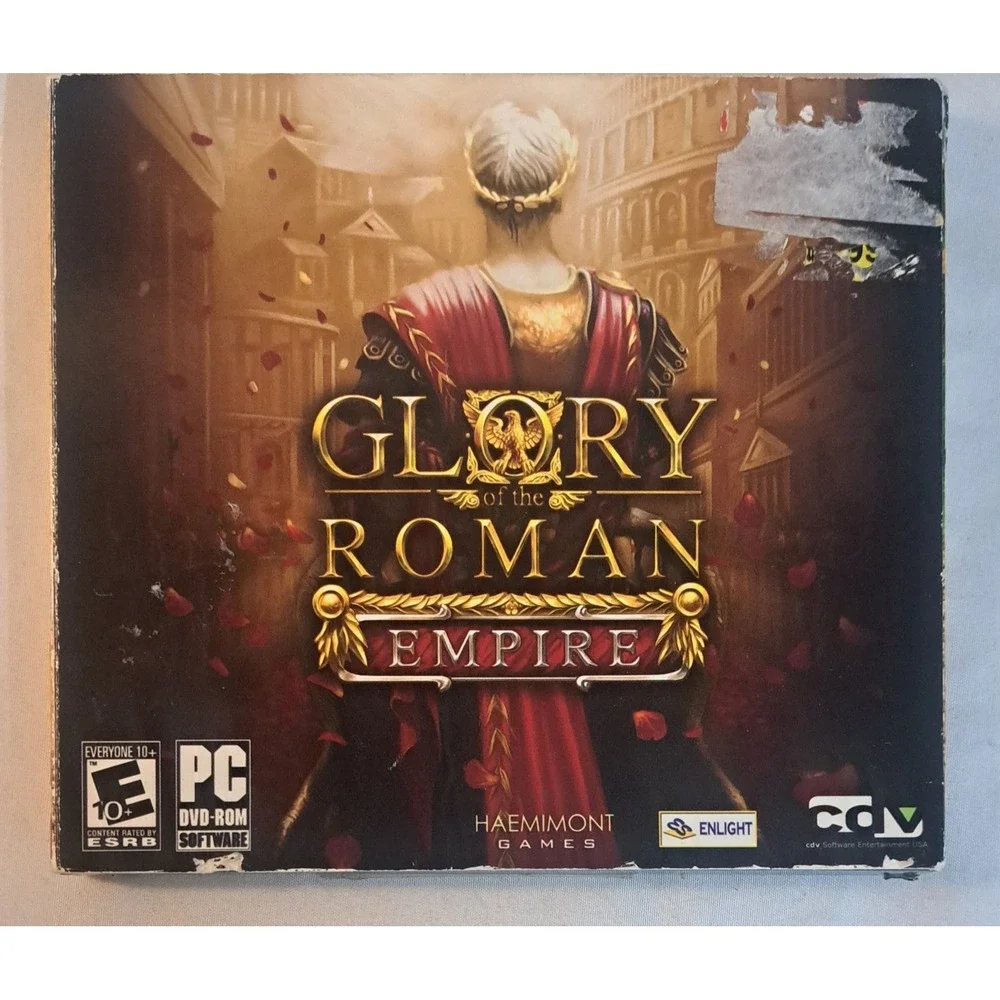 Glory of the Roman Empire PC Game Complete Manual Disc City Builder Strategy